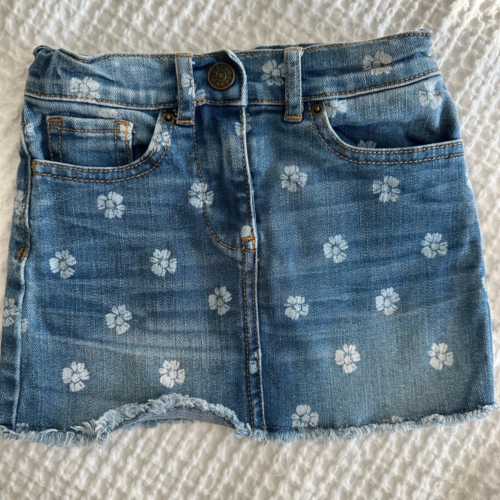 Crewcuts Floral Denim Skirt